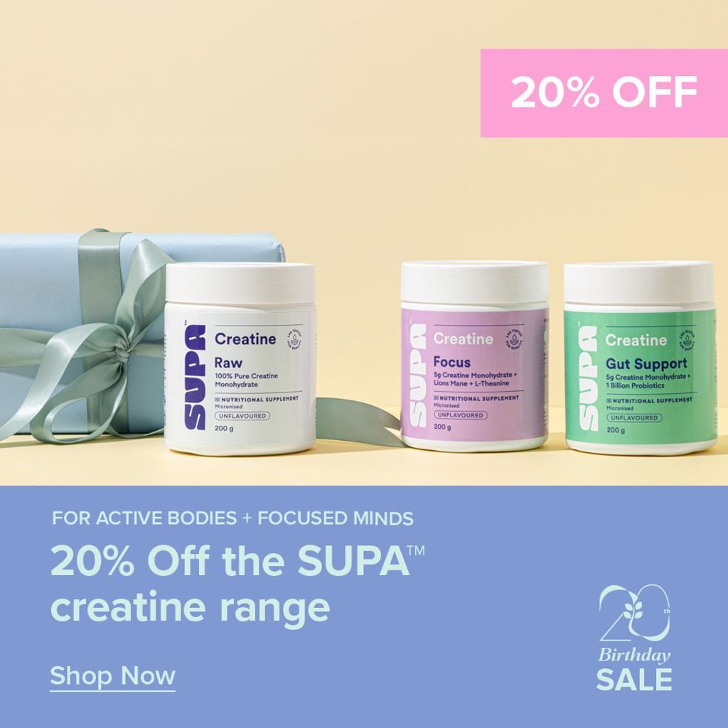 20% Off the SUPA™ creatine range